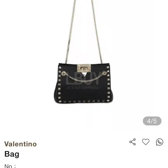[BUNJANG] Valentino Rockstud Mini Chain Shoulder Bag / 발렌티노 락스터드 미니 체인 숄더백