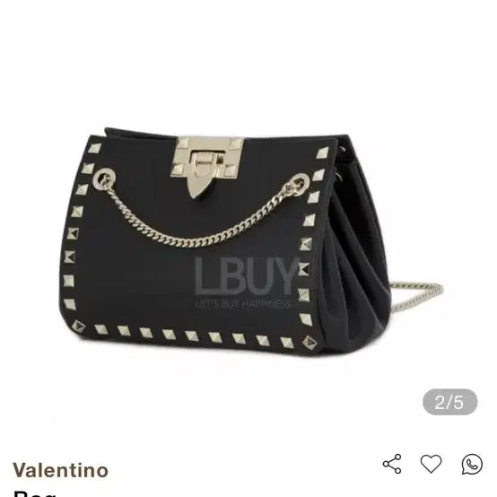 [BUNJANG] Valentino Rockstud Mini Chain Shoulder Bag / 발렌티노 락스터드 미니 체인 숄더백