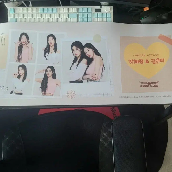 [BUNJANG] Kwon Eunbi &amp; Kang Hyewon Mouse Pad / <무료배송,미사용> 권은비&amp;강혜원 마우스패드