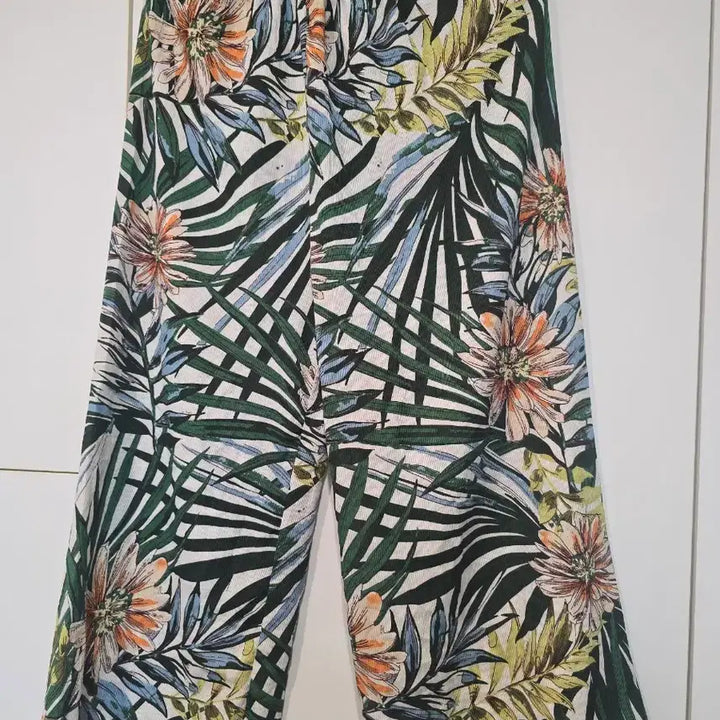 [BUNJANG] Tropical Pattern Wide Pants / 열대패턴와이드팬츠
