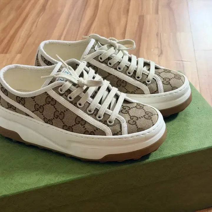 [BUNJANG] Gucci GG Canvas Platform Sneakers / 구찌 GG 캔버스 스니커즈 플랫폼