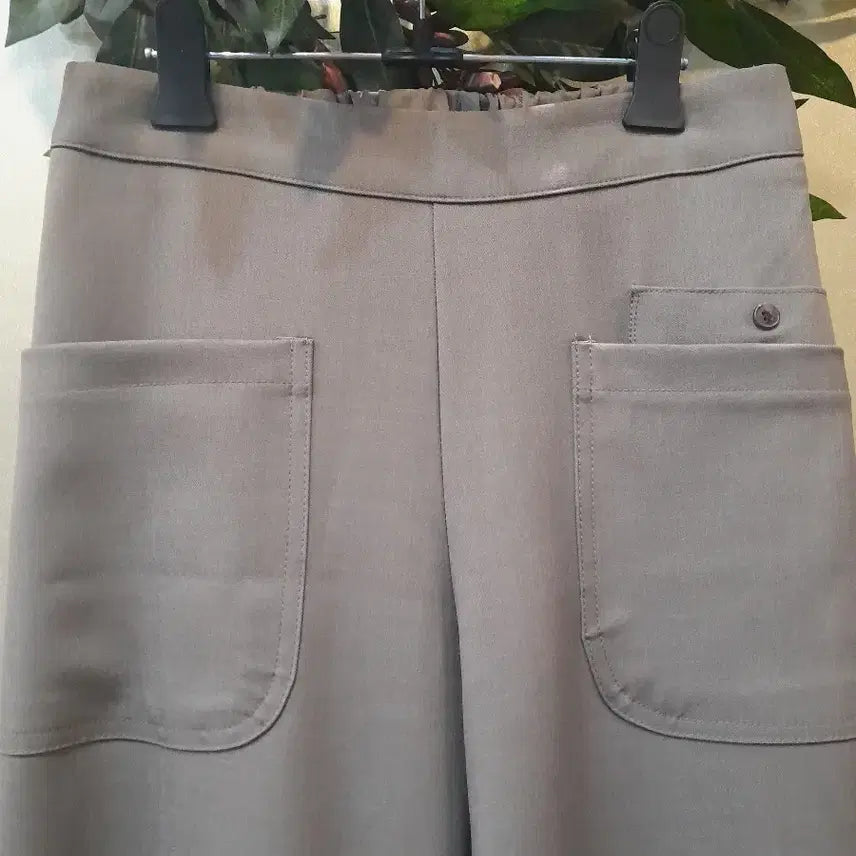 [BUNJANG] Light Chocolate Pocket Wide Pants / 연한초콜렛 포켓 와이드 팬츠