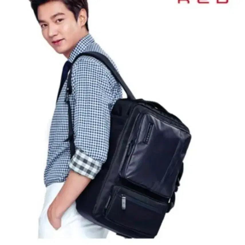 [BUNJANG] Samsonite Red Laptop Backpack Black / 쌤소나이트 RED 노트북 백팩 블랙