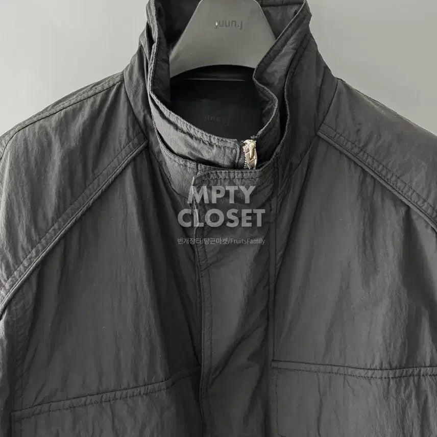 [BUNJANG] Juun.J 23SS Double High Neck Outpocket 99 Nylon Jumper / [50] 준지 23ss 이중 하이넥 아웃포켓 99 나일론 점퍼