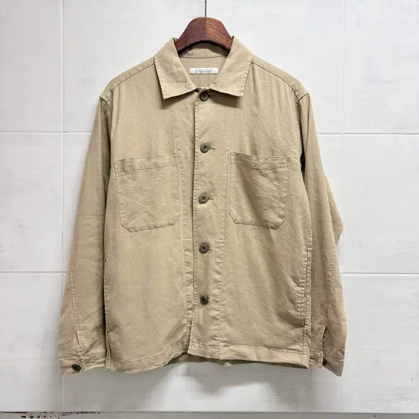 [BUNJANG] Journal Standard Linen Work Jacket Beige M / JOURNAL STANDARD 저널 스탠다드 베이지 린넨 워크 자켓 M