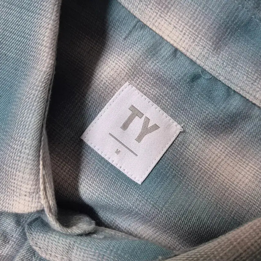 [BUNJANG] TY Ombre Checkered Shirt / 틀영(TY) 옴브레 체크 셔츠 그린