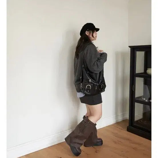[BUNJANG] Dangdang Girl Hobby Platform Long Boots / 당당걸 하비 통굽 롱 부츠 240 새상품