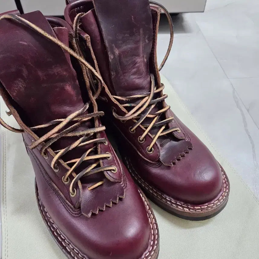 [SOLD OUT] 화이츠 부츠 스모크점퍼 6인치 버건디 9E