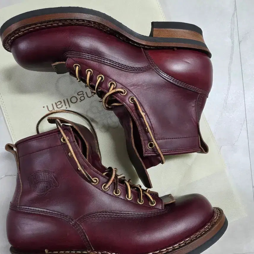 [SOLD OUT] 화이츠 부츠 스모크점퍼 6인치 버건디 9E