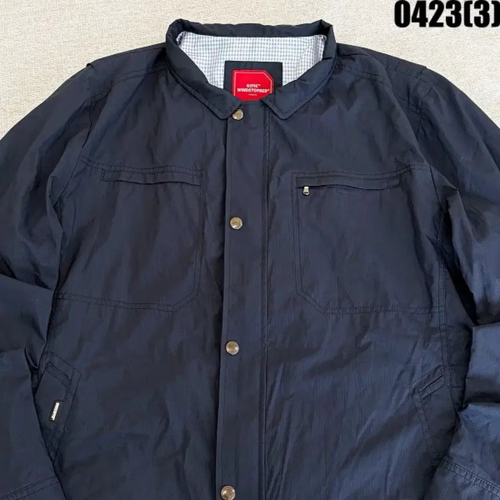 [BUNJANG] GORE Streetwear Navy Shirt Jacket / 115 GORE 스트릿웨어 네이비 남방 자켓 0423(3)