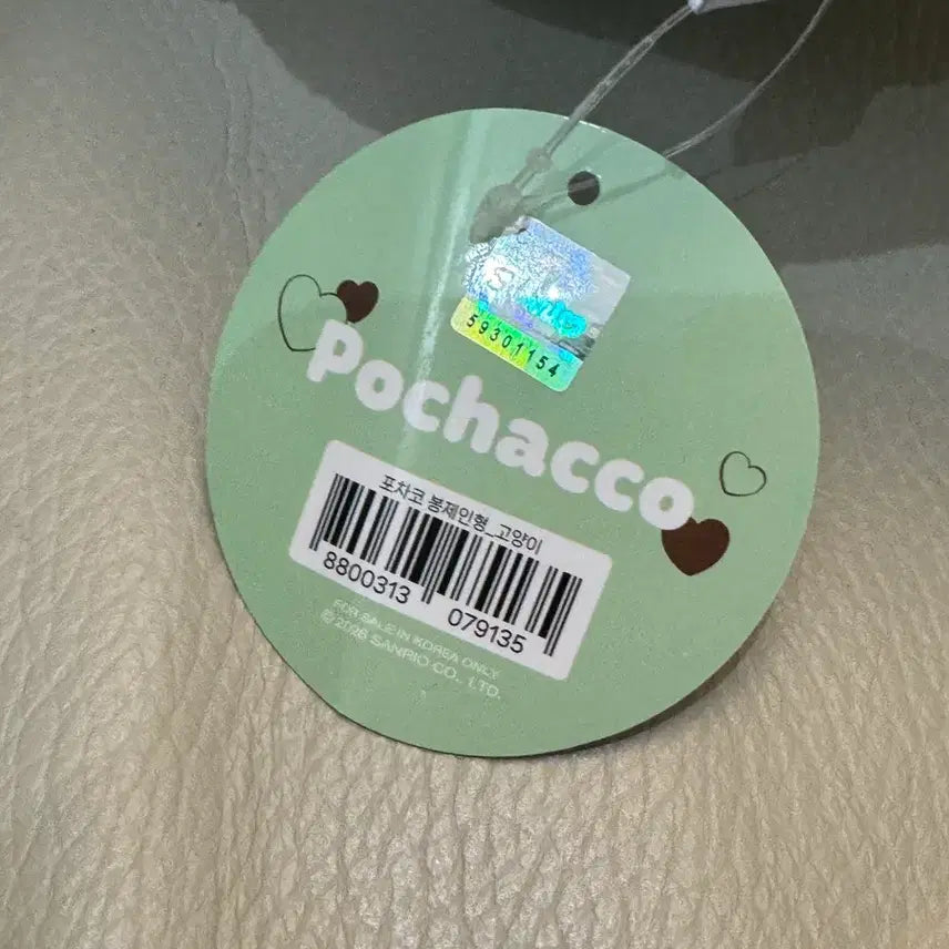 [BUNJANG] Sanrio Pochacco Mint Medium Plush Toy / 산리오 포차코 민트 고양이 곰돌이 공룡 중형 인형 새상품
