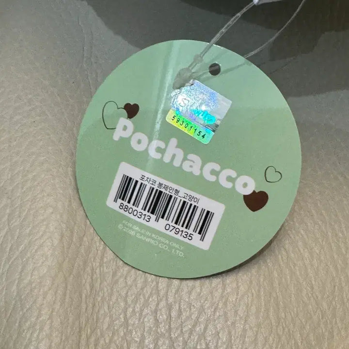 [BUNJANG] Sanrio Pochacco Mint Medium Plush Toy / 산리오 포차코 민트 고양이 곰돌이 공룡 중형 인형 새상품