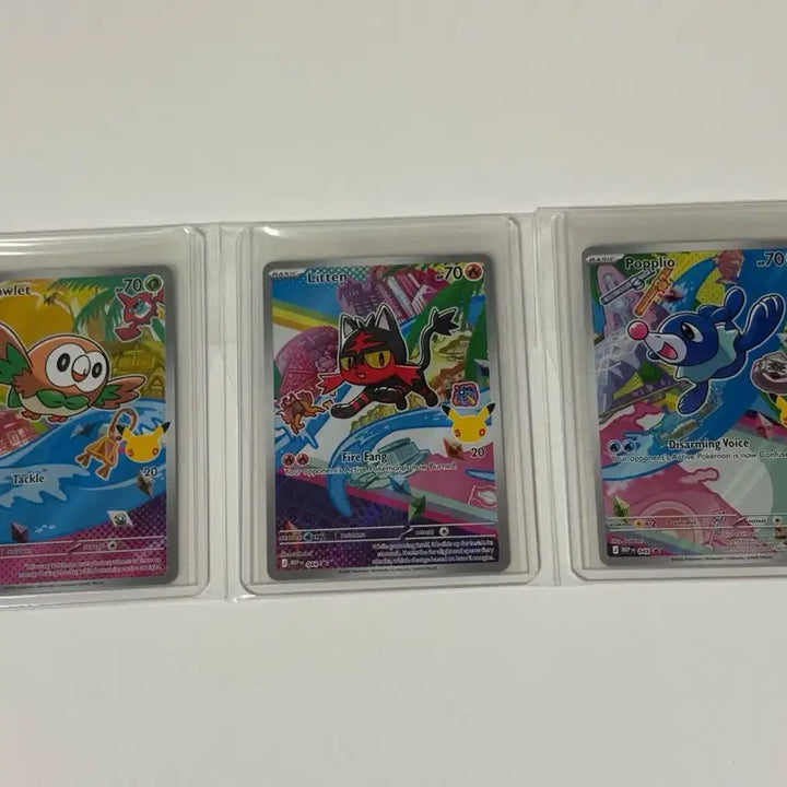 [BUNJANG] Pokemon Cards North American 30th Anniversary 7th Generation First Partner 3-Set / 포켓몬카드 북미판 30주년 퍼스트파트너 7세대 3종