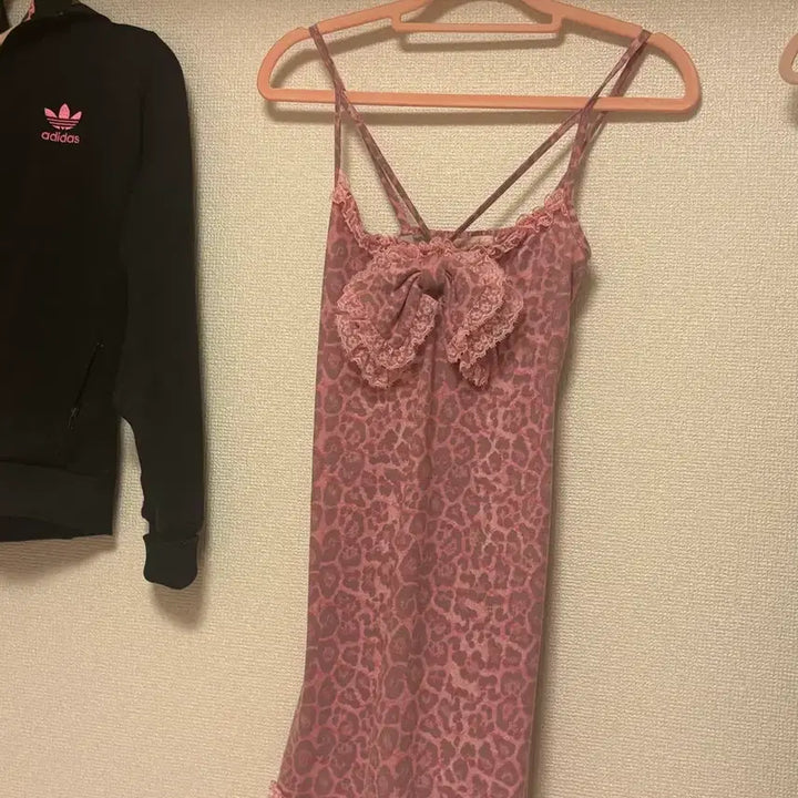 [BUNJANG] BabyMetalClub Leopard Mini Dress Pink / 베이비메탈클럽 레오파드 미니 드레스 핑크 히메갸루 헤이세이 00s