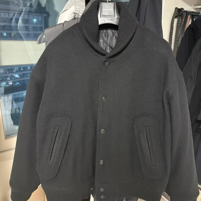 [BUNJANG] HOLY SUN Stadium Jacket Black M / M) 홀리선 스타디움 자켓 블랙