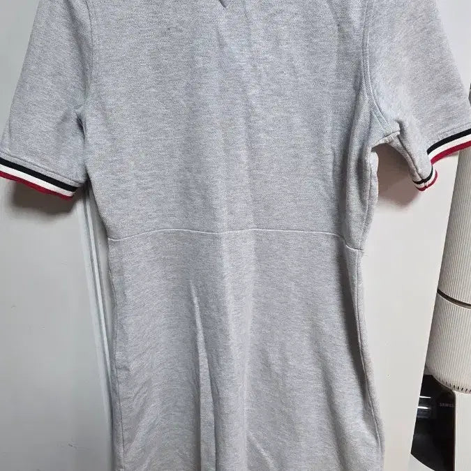[SOLD OUT] 타미진스 그레이 반팔 카라 원피스