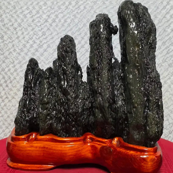 [BUNJANG] Namhangang Chocolate Sansugyeong Stone Artwork / 남한강 초코 산수경 / 작품
