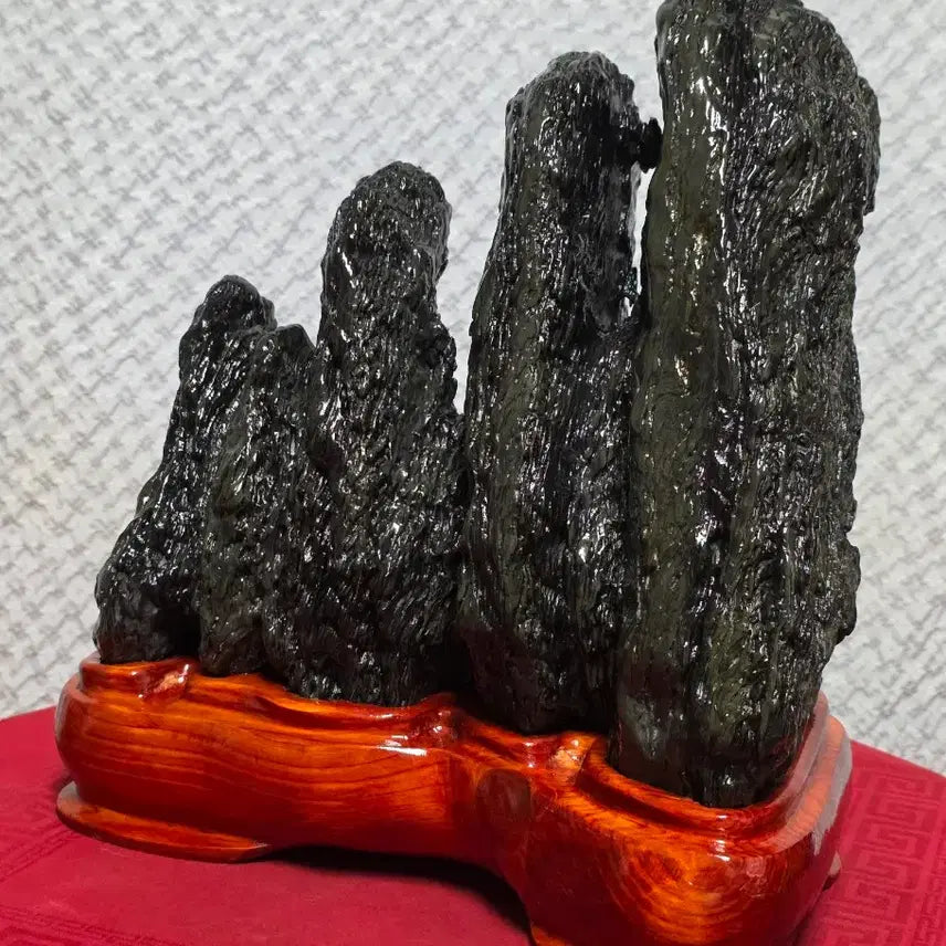 [BUNJANG] Namhangang Chocolate Sansugyeong Stone Artwork / 남한강 초코 산수경 / 작품