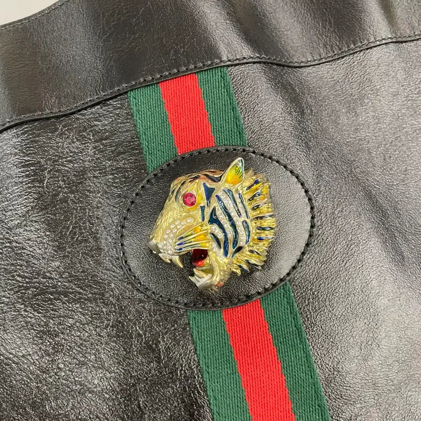 [BUNJANG] Gucci Tiger Head Large Shoulder Bag Tote Bag / 구찌 타이거 헤더 라지 숄더백 토트백