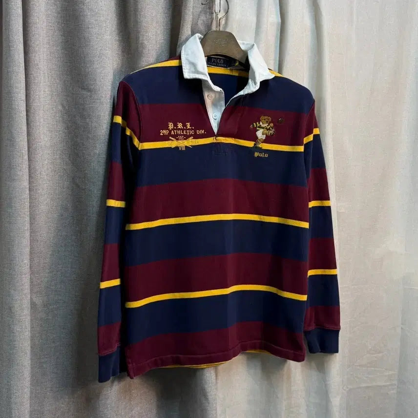 [BUNJANG] Polo Ralph Lauren Rugby Shirt / [S/매장판] 폴로 랄프로렌 럭비 셔츠 긴팔 스트라이프