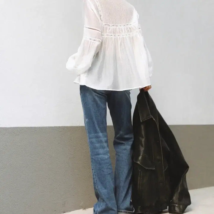 [BUNJANG] H.Mode Ivory Blouse / 에이치모드 블라우스