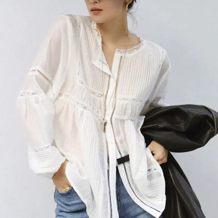 [BUNJANG] H.Mode Ivory Blouse / 에이치모드 블라우스