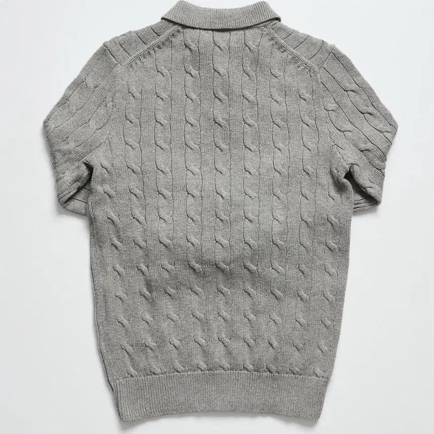 [BUNJANG] Polo Ralph Lauren Cotton Cable Knit Sweater / [정품 거의 새상품, L] 폴로 랄프로렌 코튼 케이블 카라 니트 스웨터