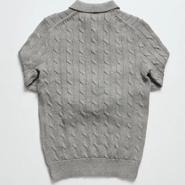 [BUNJANG] Polo Ralph Lauren Cotton Cable Knit Sweater / [정품 거의 새상품, L] 폴로 랄프로렌 코튼 케이블 카라 니트 스웨터