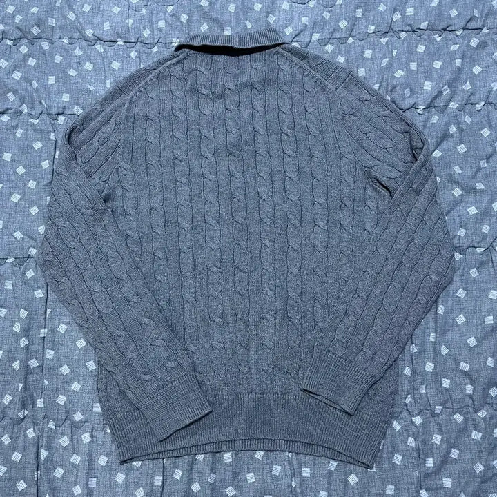 [BUNJANG] Polo Ralph Lauren Cotton Cable Knit Sweater / [정품 거의 새상품, L] 폴로 랄프로렌 코튼 케이블 카라 니트 스웨터