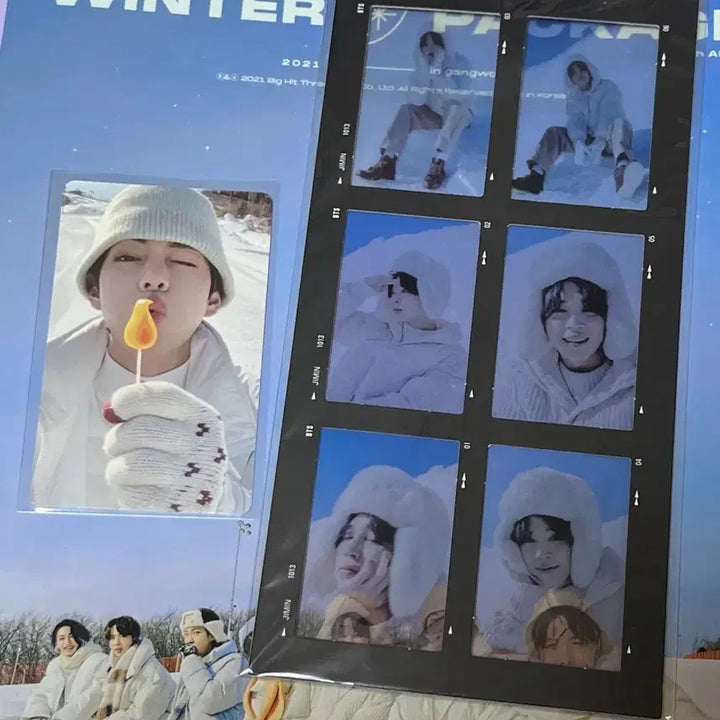 [BUNJANG] 방탄소년단 2021 윈터패키지 풀박 (포카 뷔, 필름 지민) / 방탄소년단 2021 윈터패키지 풀박 (포카 뷔, 필름 지민)
