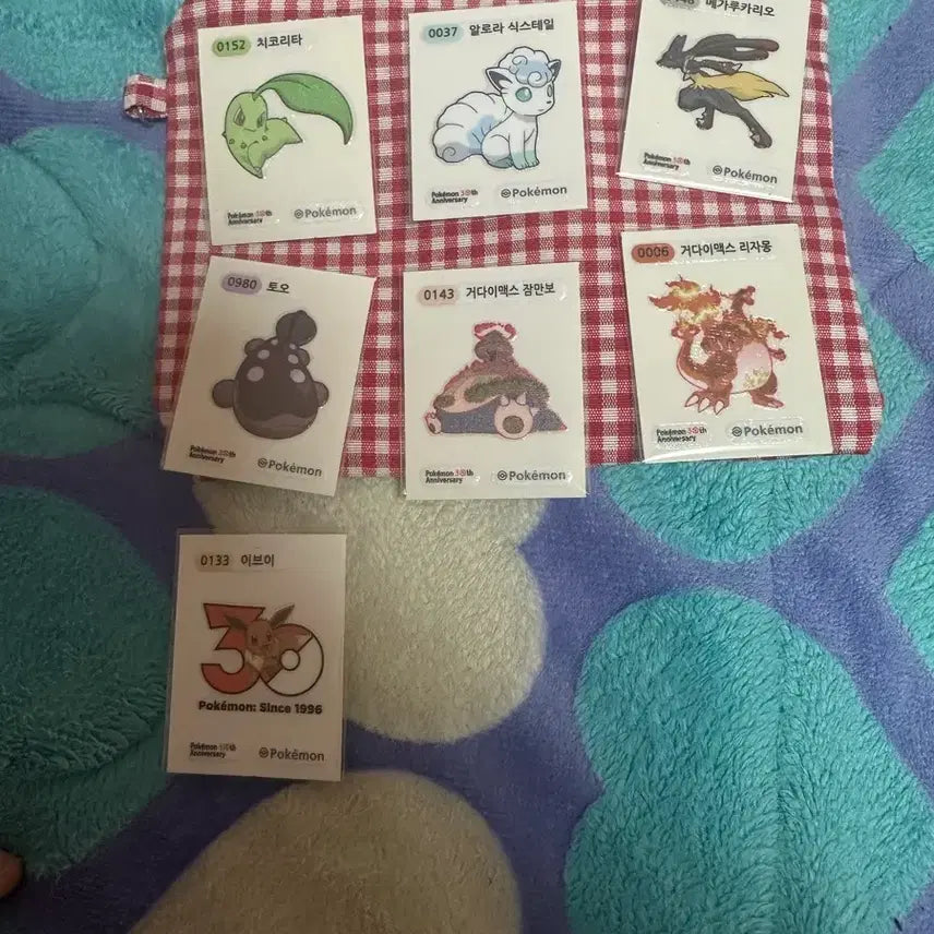 [BUNJANG] Pokemon Bread 30th Anniversary Tteokbokki Seal / 포켓몬 빵 띠부씰 30 주년 띠부씰입니다