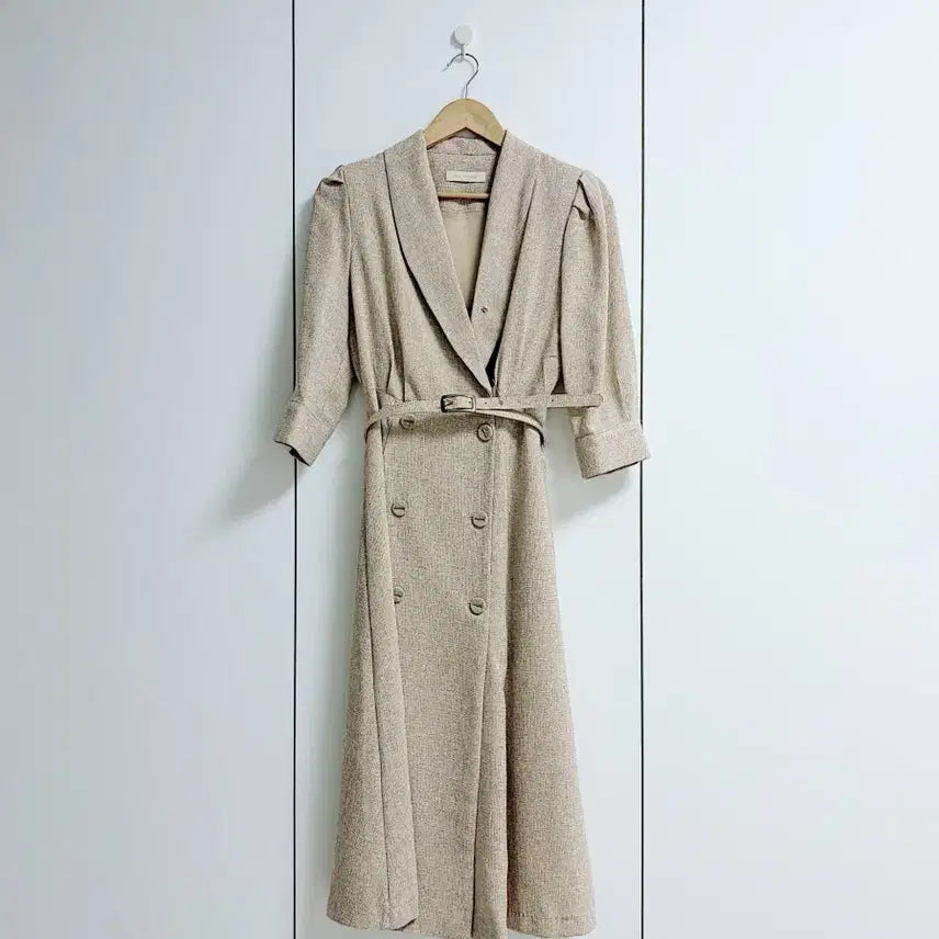 [BUNJANG] Avely Tweed Dress / 에이블리 하객룩 숄카라 트위드 원피스 S