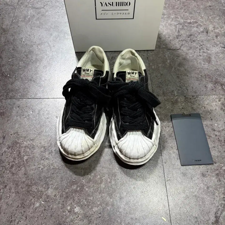[BUNJANG] Mihara Yasuhiro Blakey 40 Sneakers / 미하라야스히로 블레이키 40 풀박스 크림