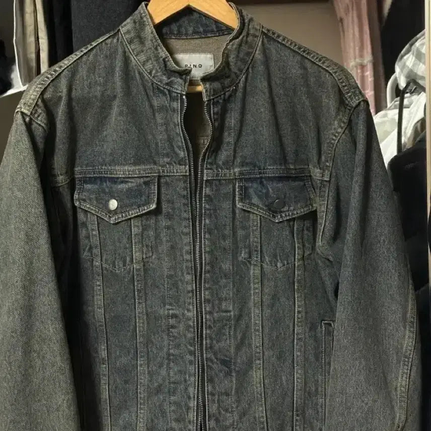 [SOLD OUT] 반택포 새상품)정가9 휴즈네스트 빈티지블루 청자켓 사이즈미스