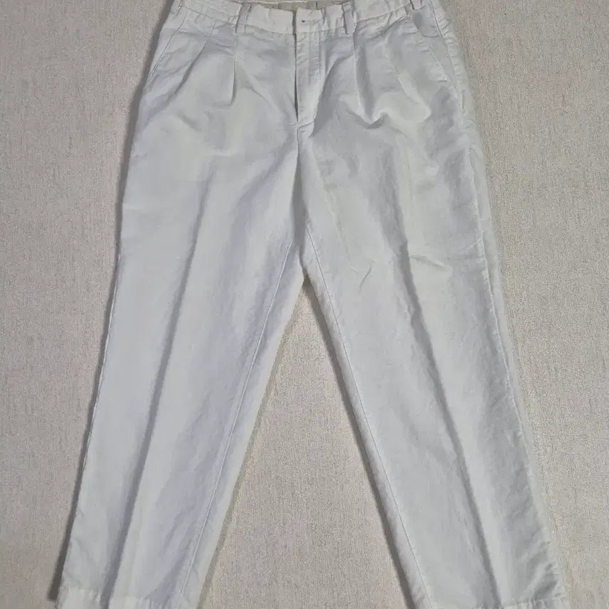 [BUNJANG] Bastong 614 Linen Pants (White) / 바스통 614 린넨 팬츠(32, 화이트)