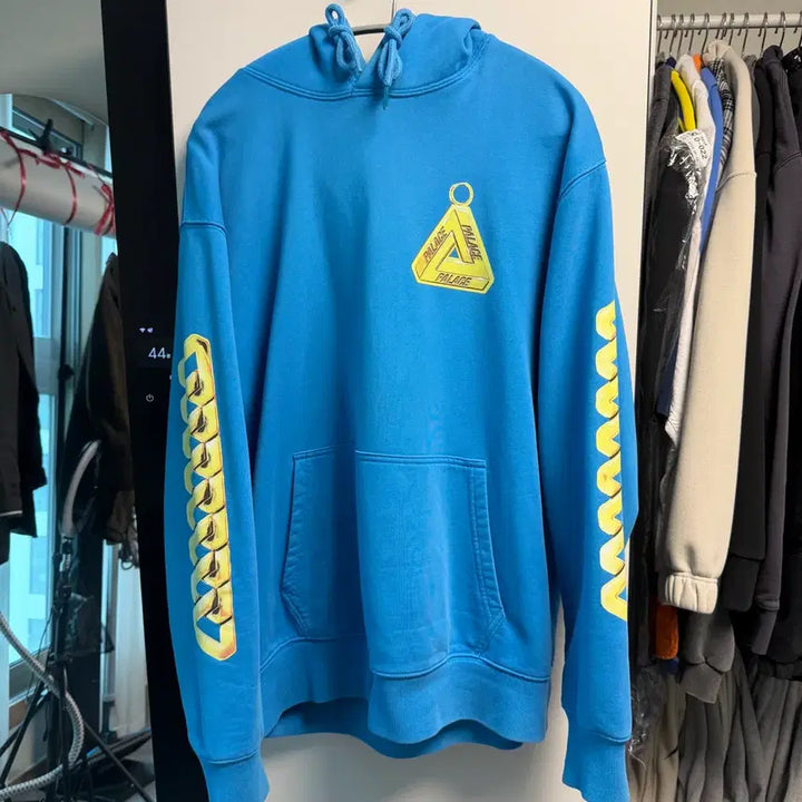 [BUNJANG] Palace Skateboards Tri-Ferg Hoodie Blue / 팔라스 스케이트보드 파란색 트라이퍼그 후드 L