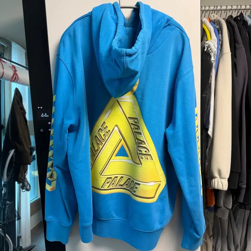 [BUNJANG] Palace Skateboards Tri-Ferg Hoodie Blue / 팔라스 스케이트보드 파란색 트라이퍼그 후드 L