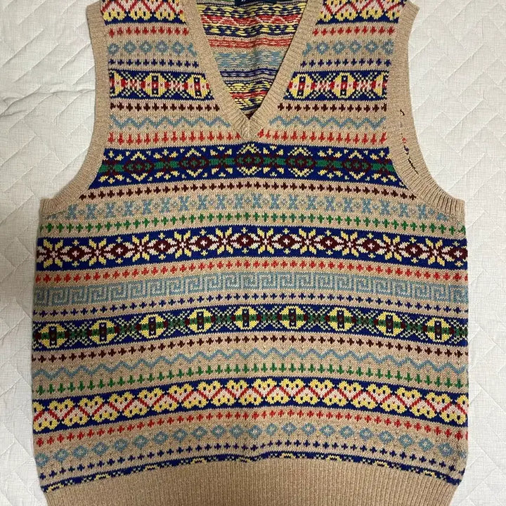 [BUNJANG] Polo Fair Isle Vest L / 폴로 페어아일 베스트 L