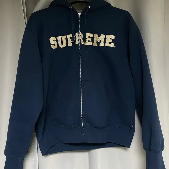 [BUNJANG] Supreme Appliqué Zip-Up Hoodie (S) / SUPREME 아플리케 집업 후드 S