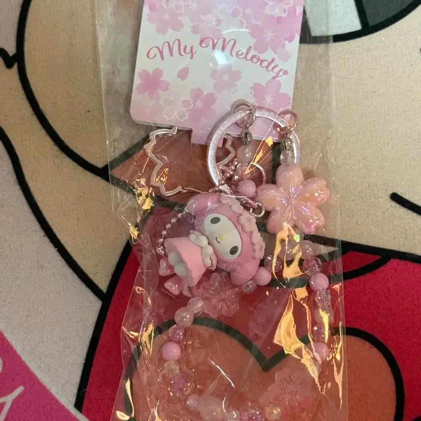 [BUNJANG] Sanrio My Melody Sakura Series Figure Keyring / (정품) 산리오 사쿠라 시리즈 마이멜로디 피규어 키링