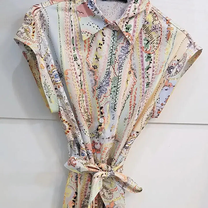 [BUNJANG] Zara Paisley Pattern Long Sleeve Dress / 자라 페이즐리 패턴 반팔 롱 원피스L