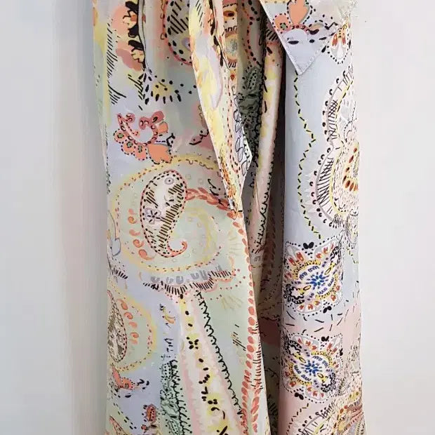 [BUNJANG] Zara Paisley Pattern Long Sleeve Dress / 자라 페이즐리 패턴 반팔 롱 원피스L
