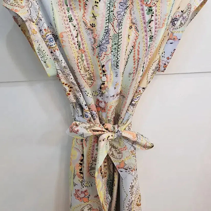 [BUNJANG] Zara Paisley Pattern Long Sleeve Dress / 자라 페이즐리 패턴 반팔 롱 원피스L