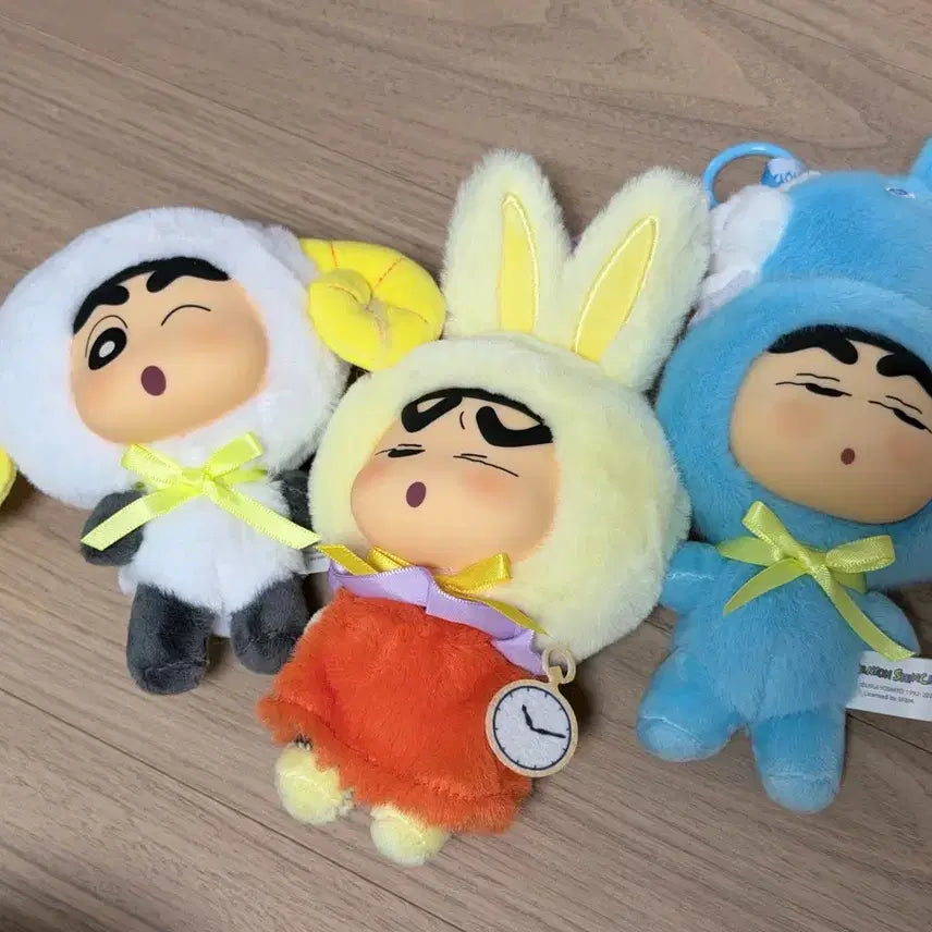 [BUNJANG] Crayon Shin-chan Cosplay Keychain 3-Piece Set / [새상품]코스프레 짱구 키링 3종 세트