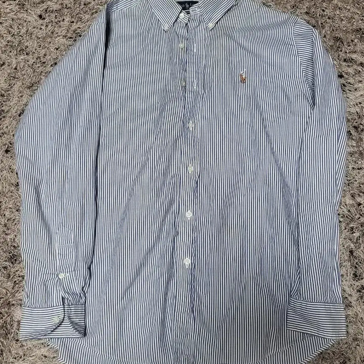 [BUNJANG] Ralph Lauren Custom Fit Stripe Shirt / 랄프로렌 컬러포니 커스텀핏 스트라이프 셔츠 105