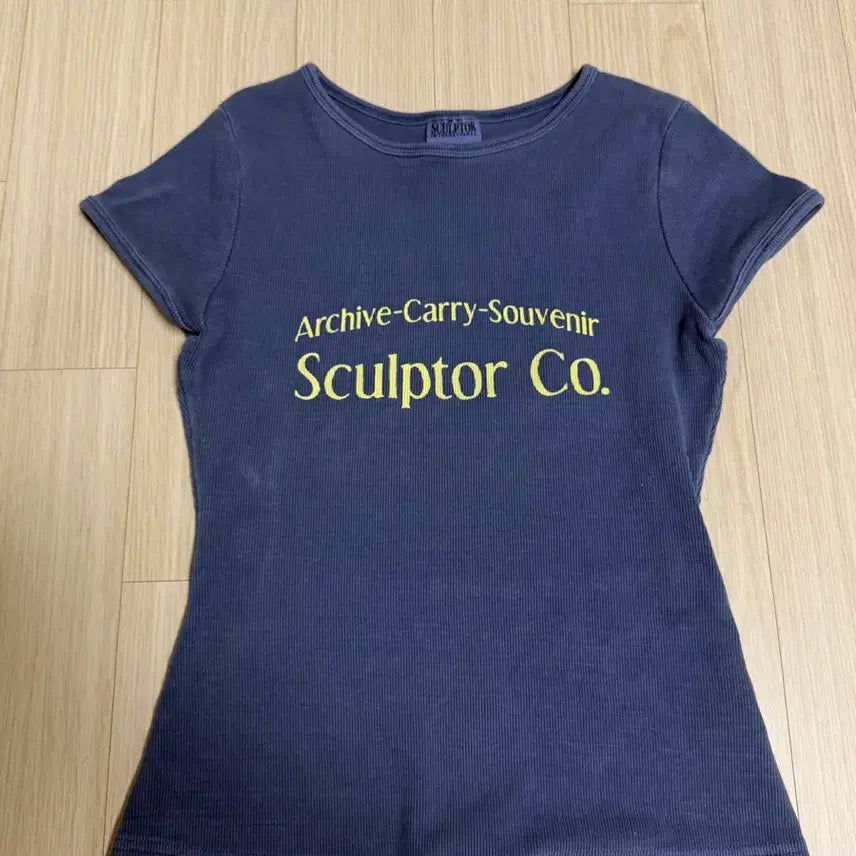 [BUNJANG] Sculptor Archive Pigment Baby Tee / 스컬프터 아카이브 피그먼트 베이비티 반팔