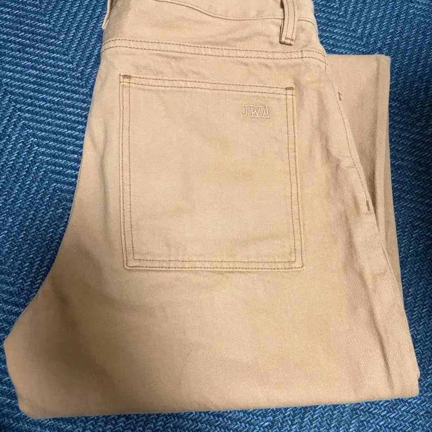 [BUNJANG] Uniqlo Wide Straight Color Jeans Beige 33 / 유니클로 와이드스트레이트컬러진 베이지 33