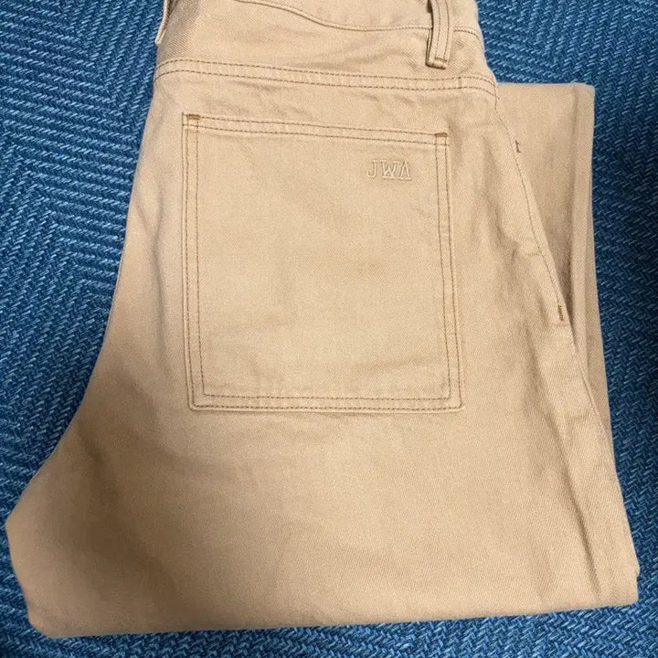 [BUNJANG] Uniqlo Wide Straight Color Jeans Beige 33 / 유니클로 와이드스트레이트컬러진 베이지 33
