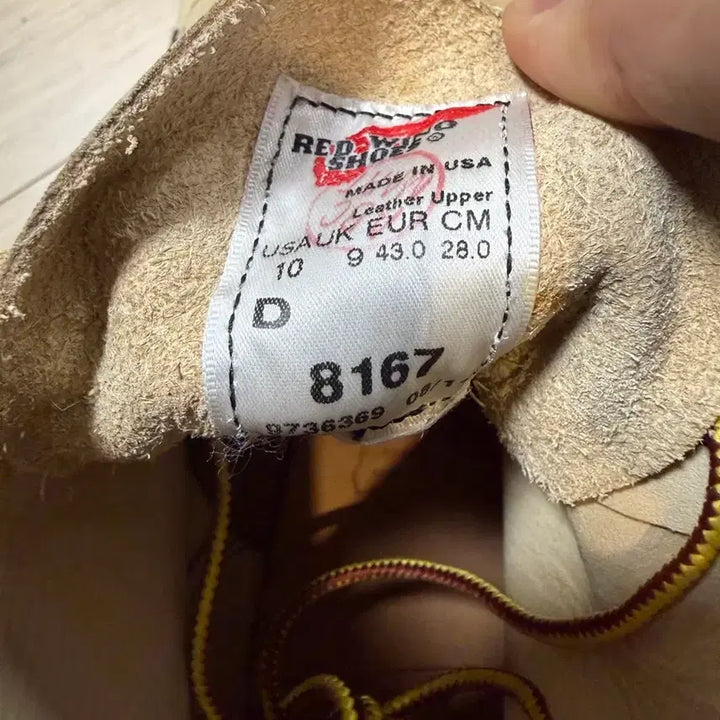 [BUNJANG] Red Wing 8167 Hawthorne Abilene Round Toe Boots / 레드윙 라운드토 8167 호손 애빌린