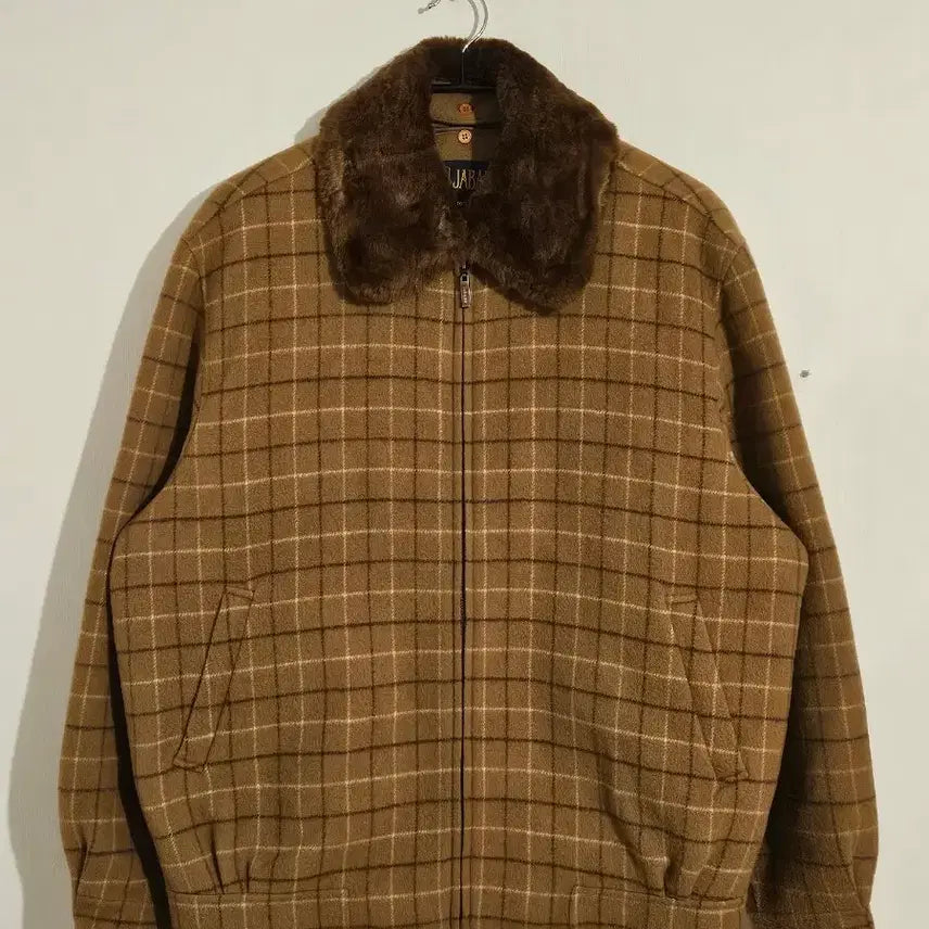 [BUNJANG] Vintage Wool Blouson Jacket / XL 105 빈티지 울 모직 블루종 베이지 자켓 점퍼 자방